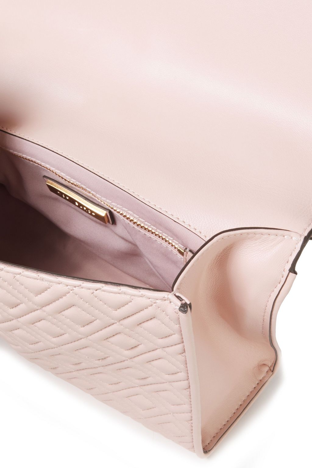 TORY BURCH Fleming embossed quilted leather shoulder bag
