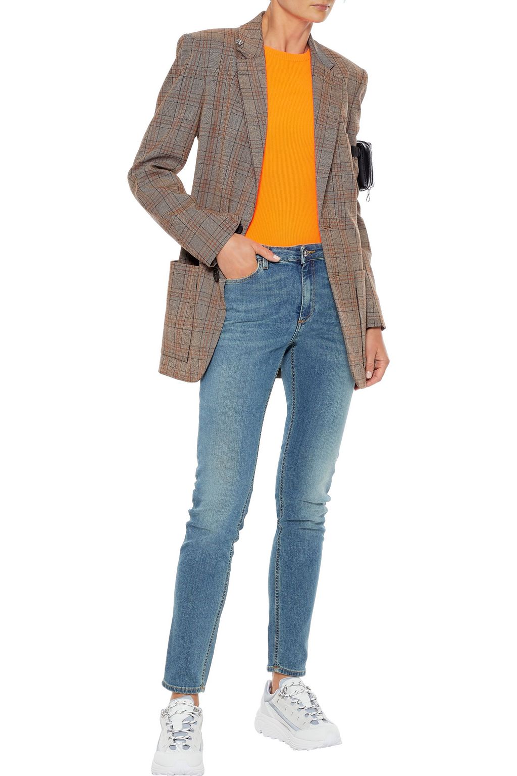 ACNE STUDIOS Skin 5 faded mid-rise skinny jeans
