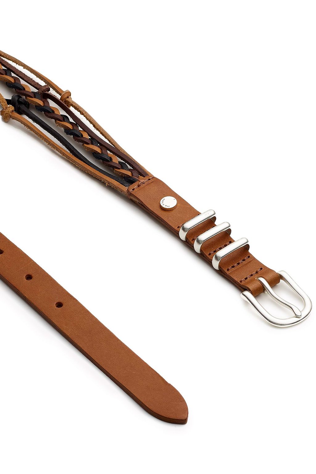 RAG & BONE Jet knotted braided leather belt