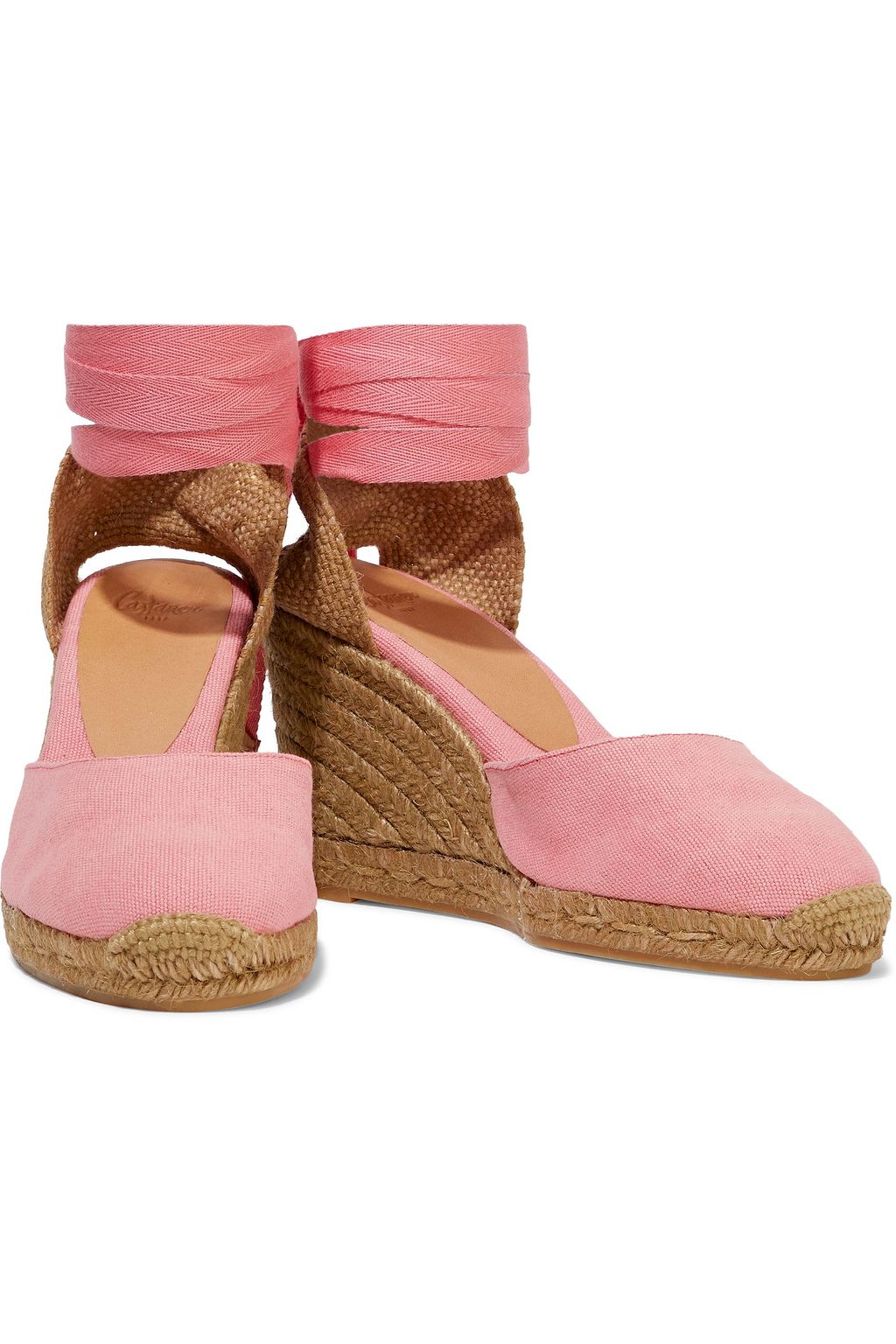 CASTAÑER Carina cotton-canvas wedge espadrilles