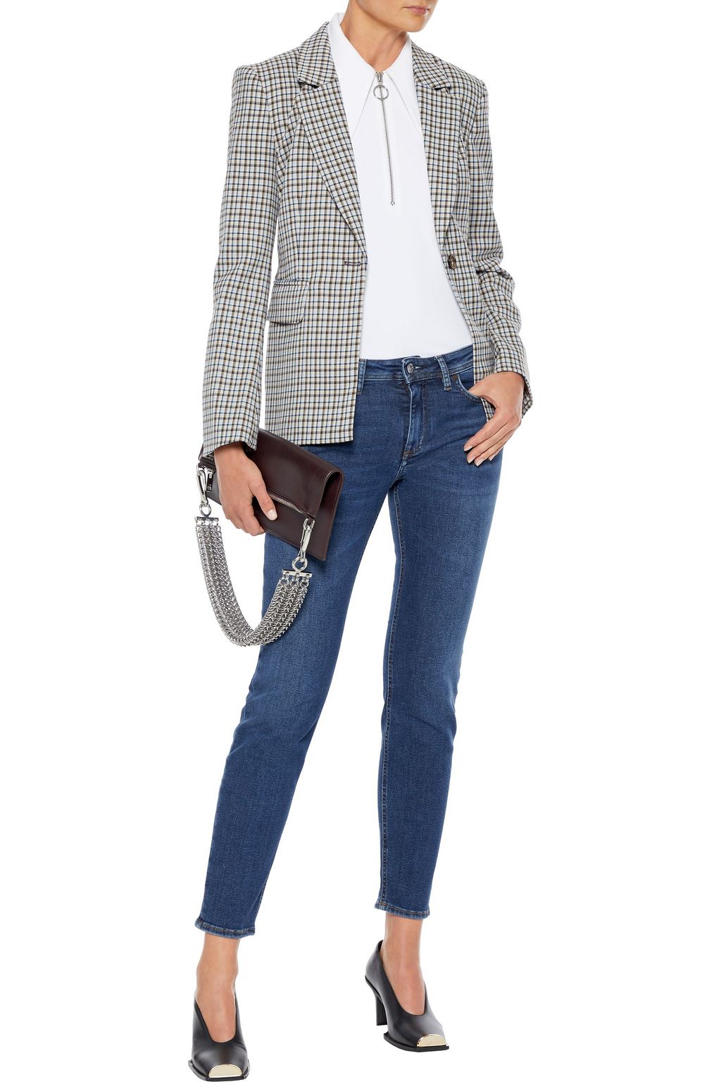 ACNE STUDIOS Climb cropped low-rise skinny jeans