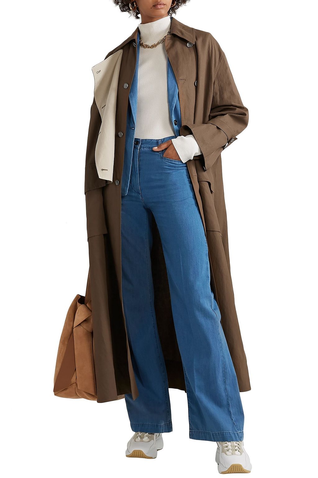 ACNE STUDIOS Oriole oversized linen trench coat