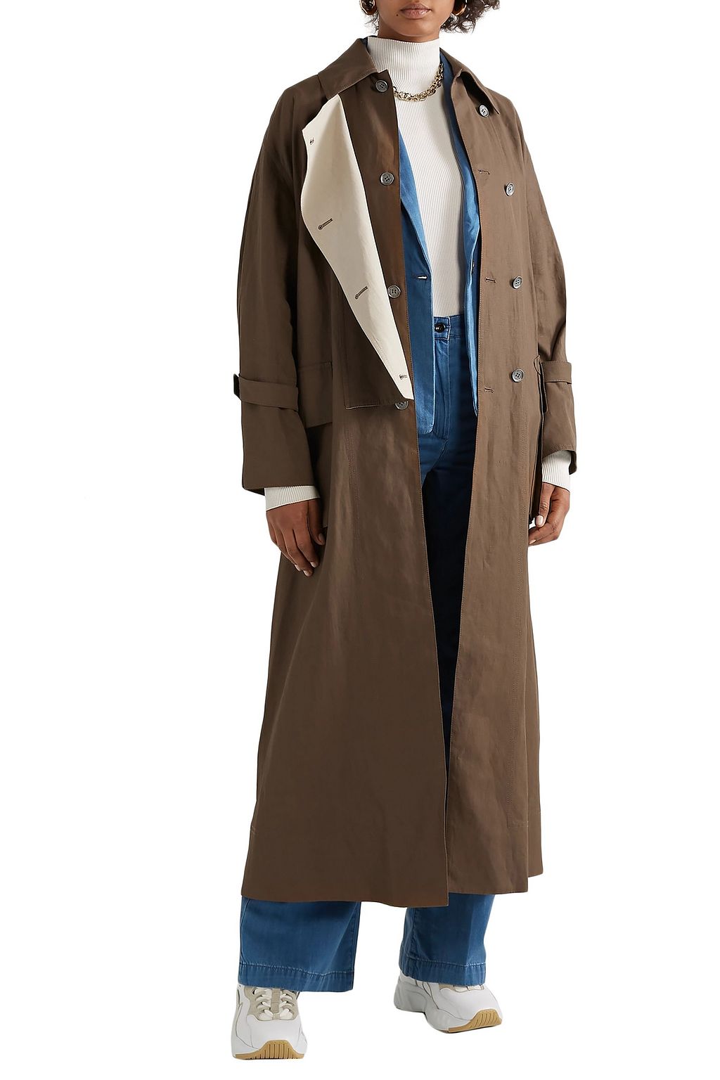 ACNE STUDIOS Oriole oversized linen trench coat