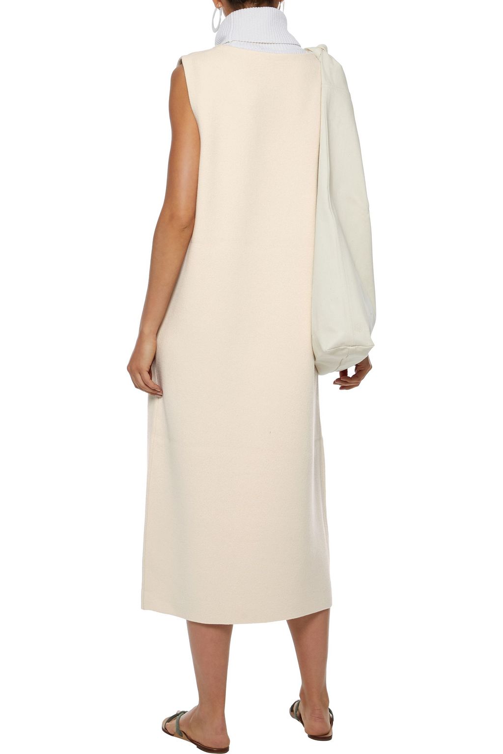 THE ROW Acinid merino wool-blend midi dress