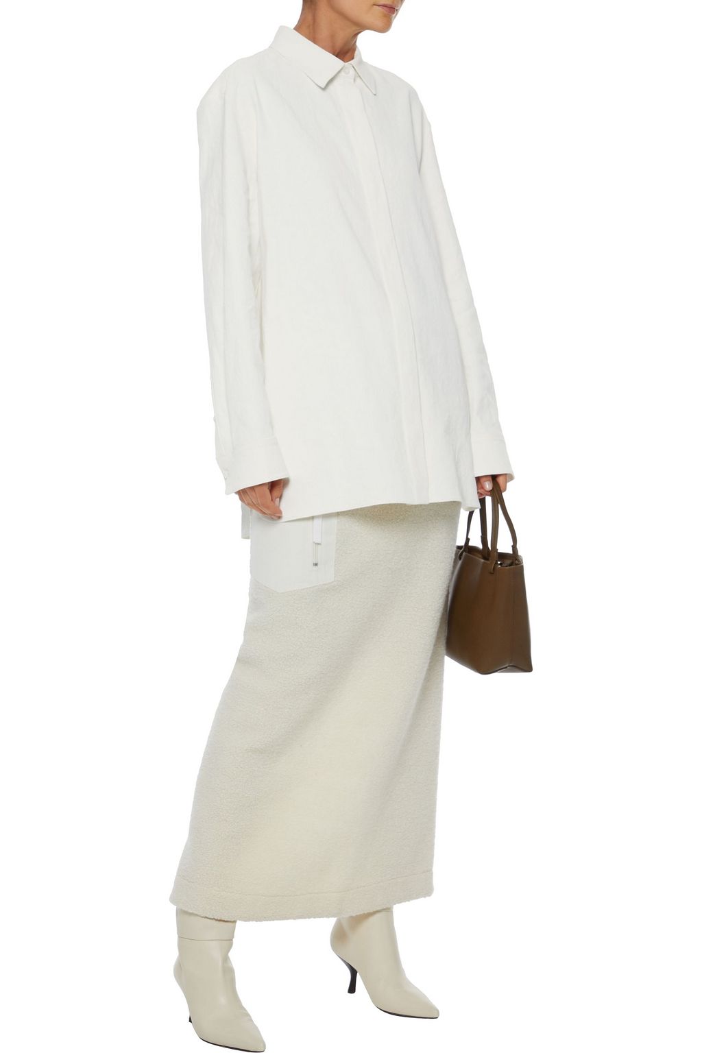 THE ROW Big Sisea linen-blend shirt