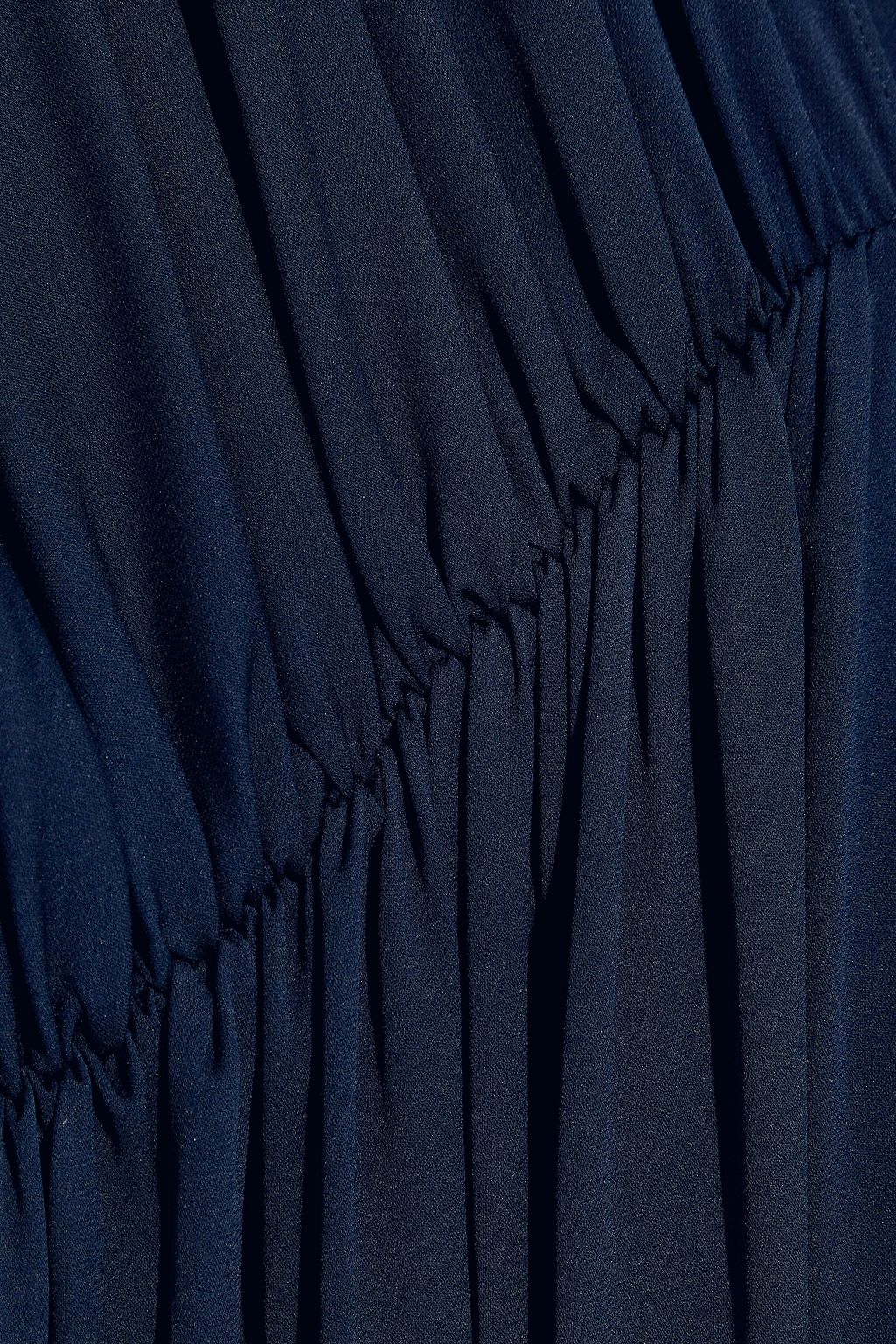 THE ROW Sasha gathered silk-blend satin midi dress