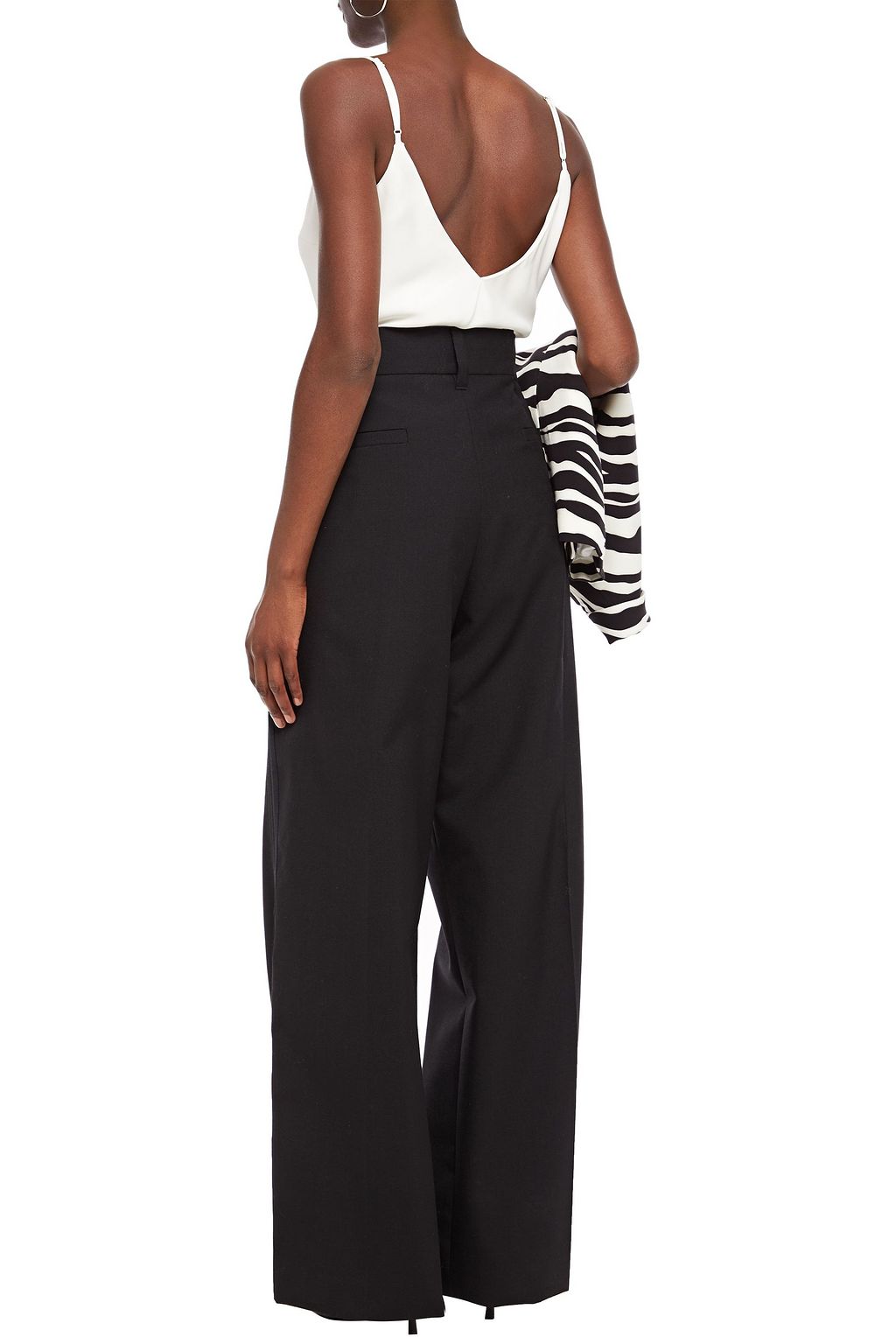 MARC JACOBS Wool and mohair-blend wide-leg pants