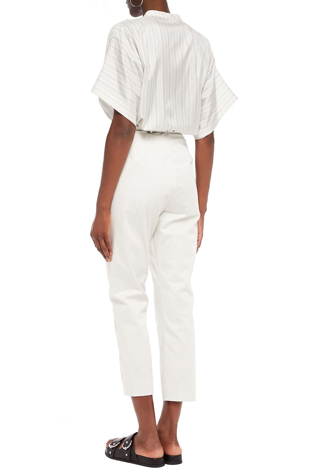 MARC JACOBS Cropped cotton-blend slim-leg pants