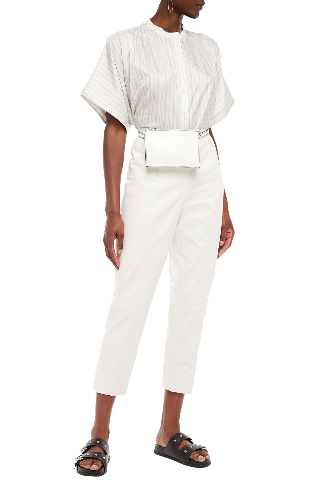 MARC JACOBS Cropped cotton-blend slim-leg pants