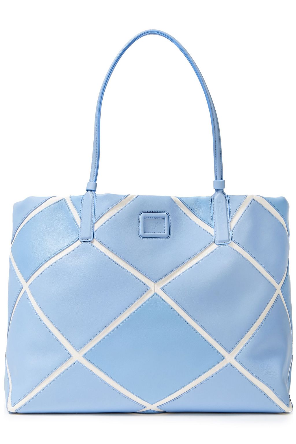 blue designer tote bag