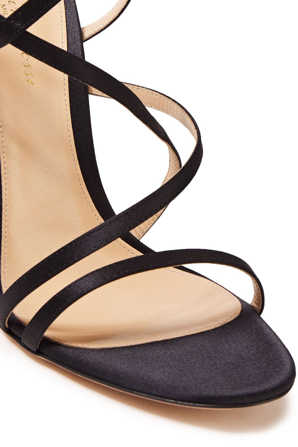 GIANVITO ROSSI Embellished satin sandals