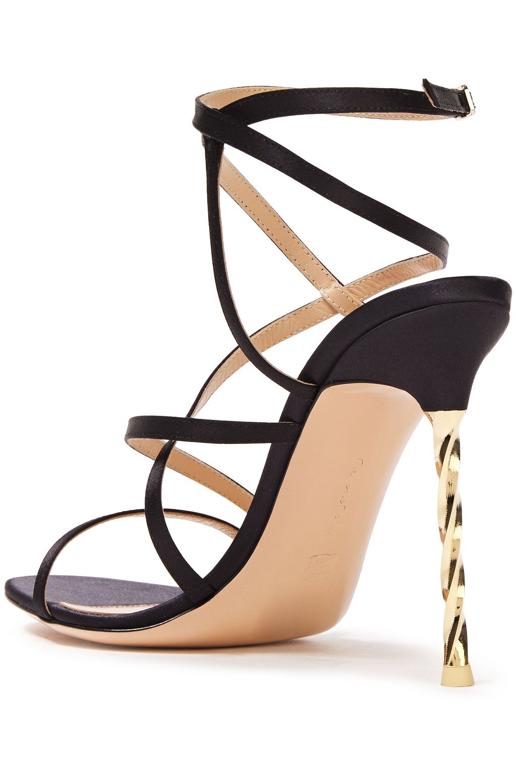 GIANVITO ROSSI Embellished satin sandals