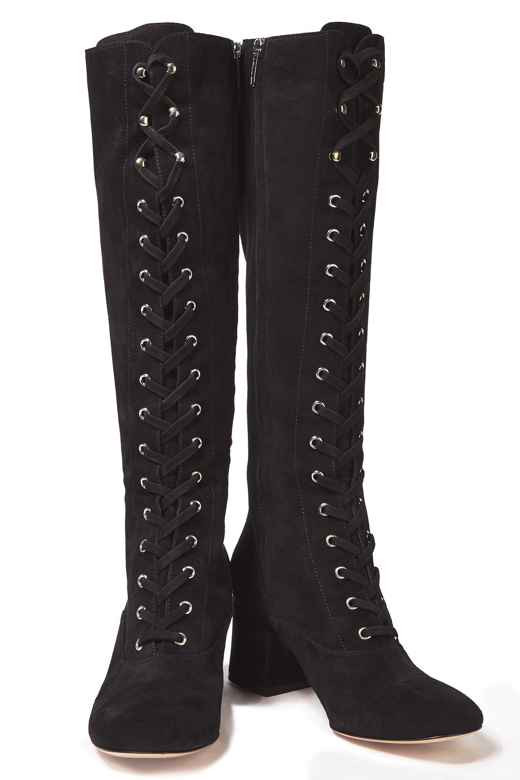 GIANVITO ROSSI Mackay lace-up suede knee boots