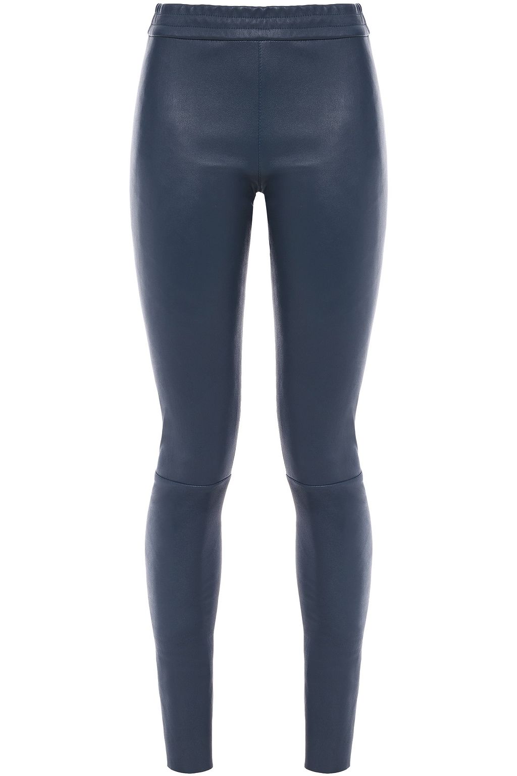 blue leather leggings