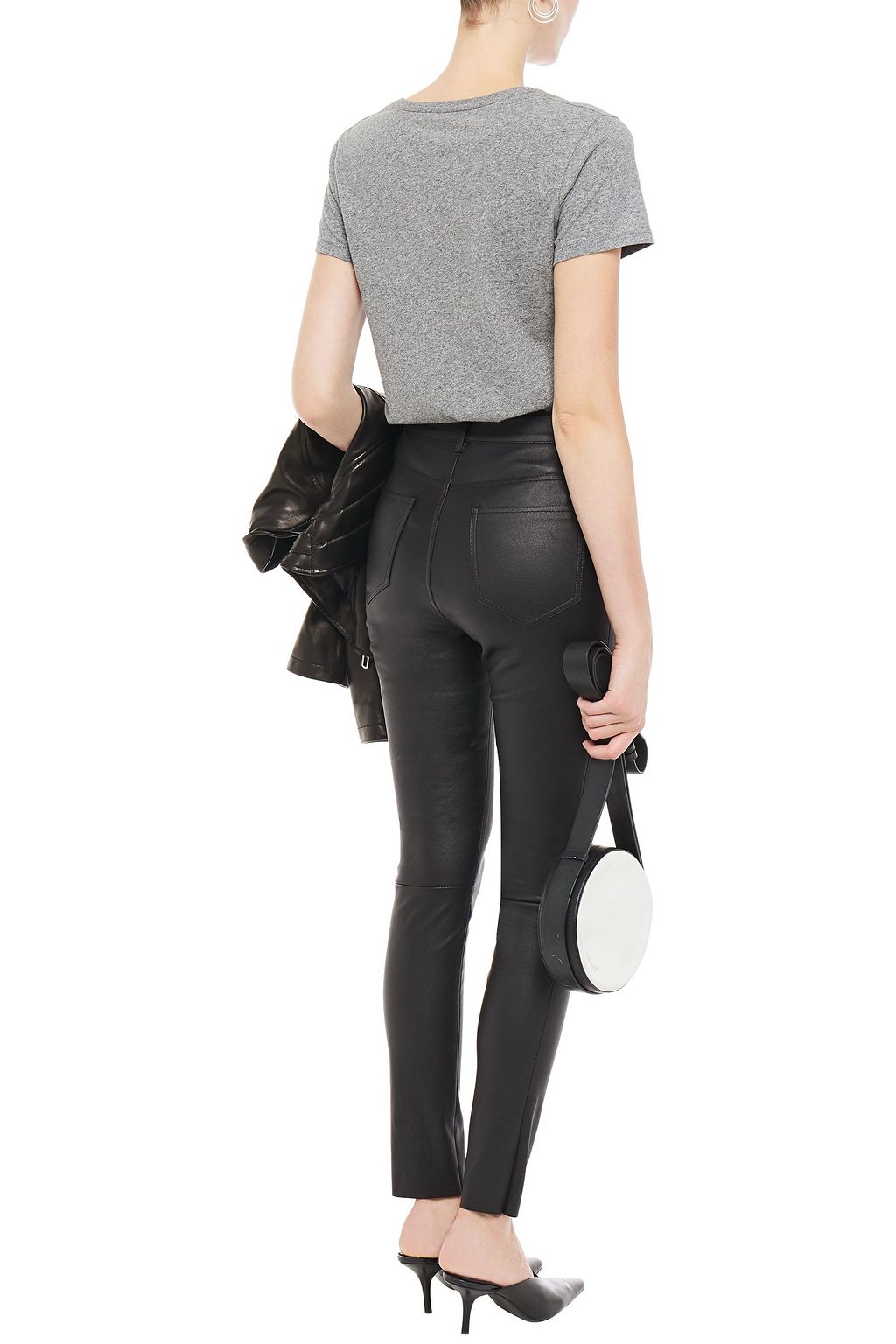 DROME Leather skinny pants