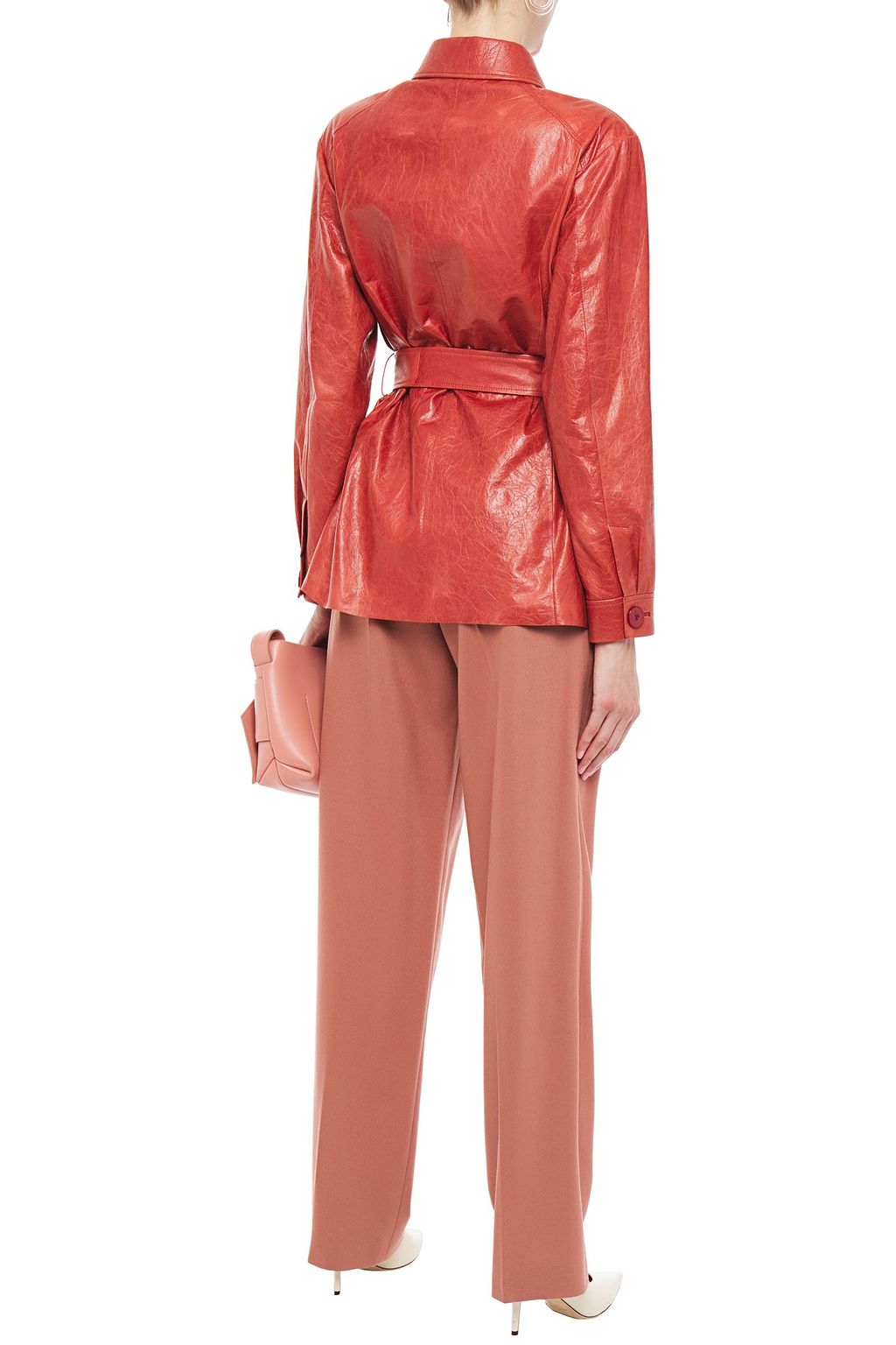 DROME Belted leather jacket
