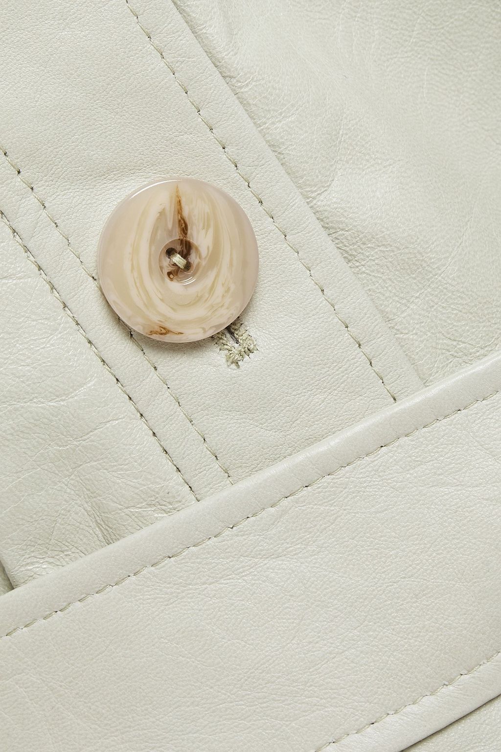 DROME Belted leather jacket
