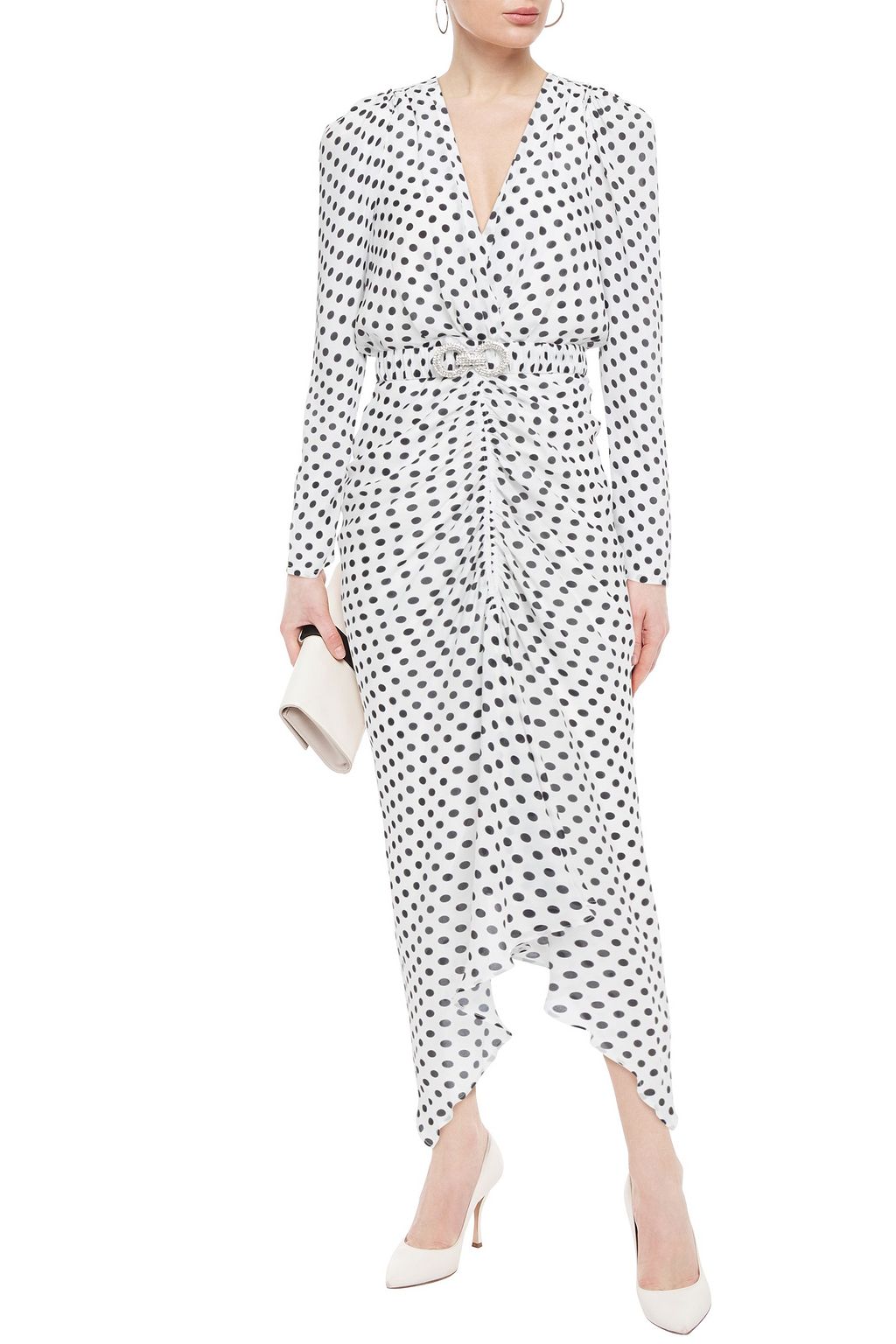 ronny kobo polka dot dress