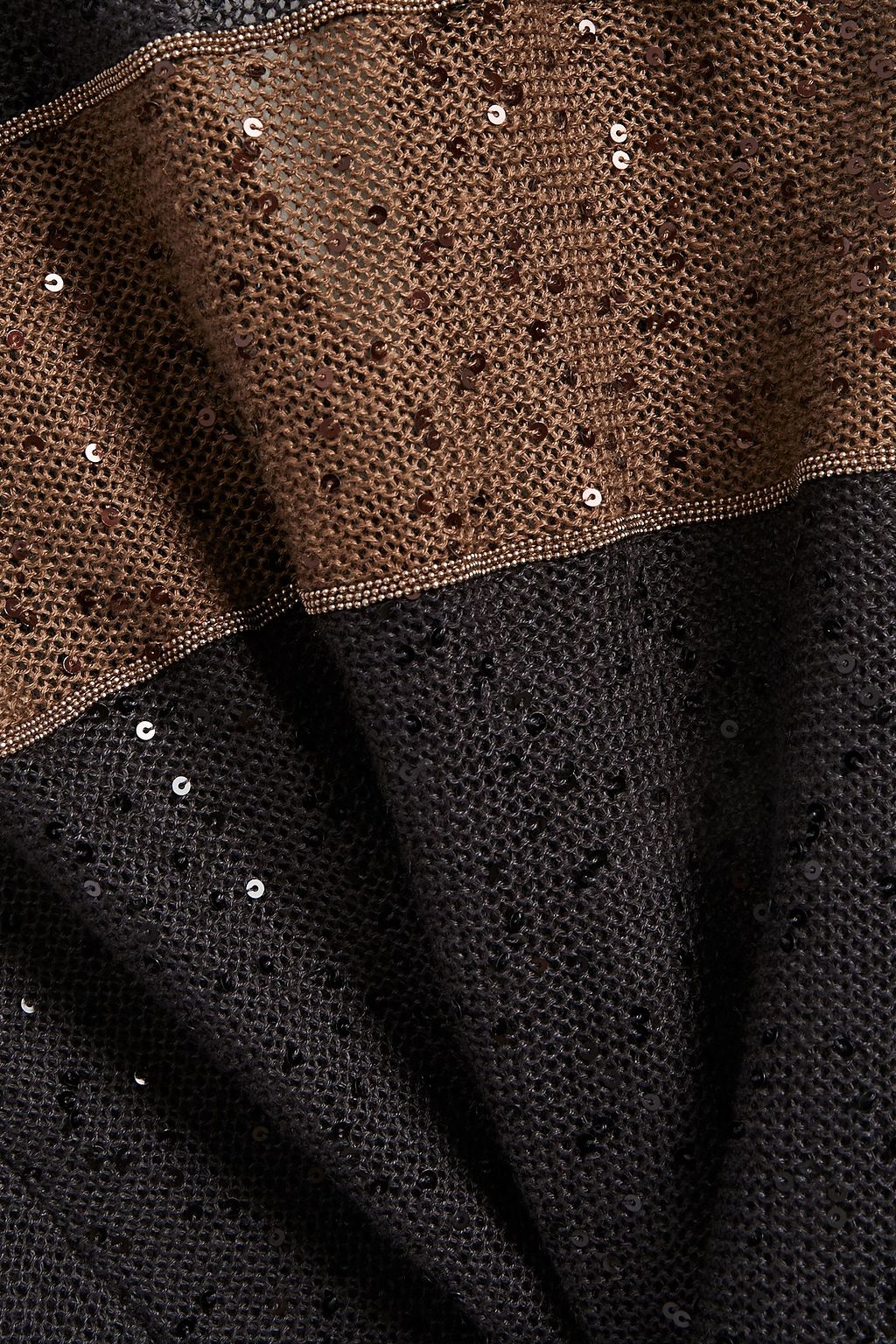 BRUNELLO CUCINELLI Embellished linen and silk-blend maxi dress