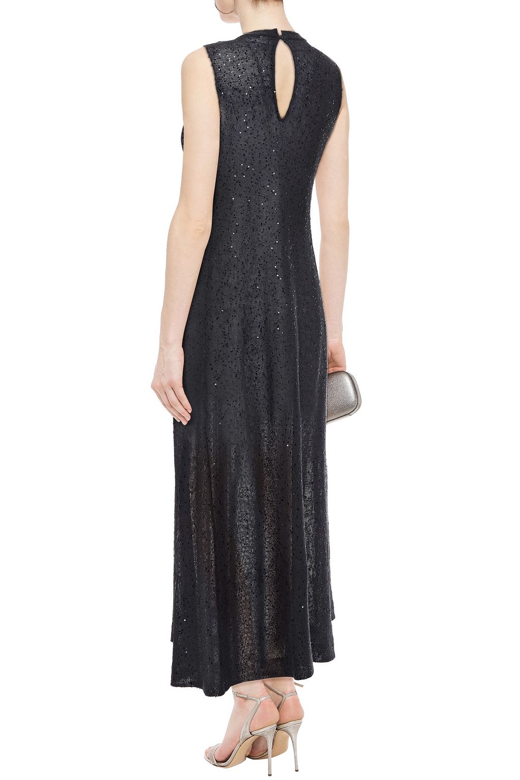 BRUNELLO CUCINELLI Embellished linen and silk-blend maxi dress