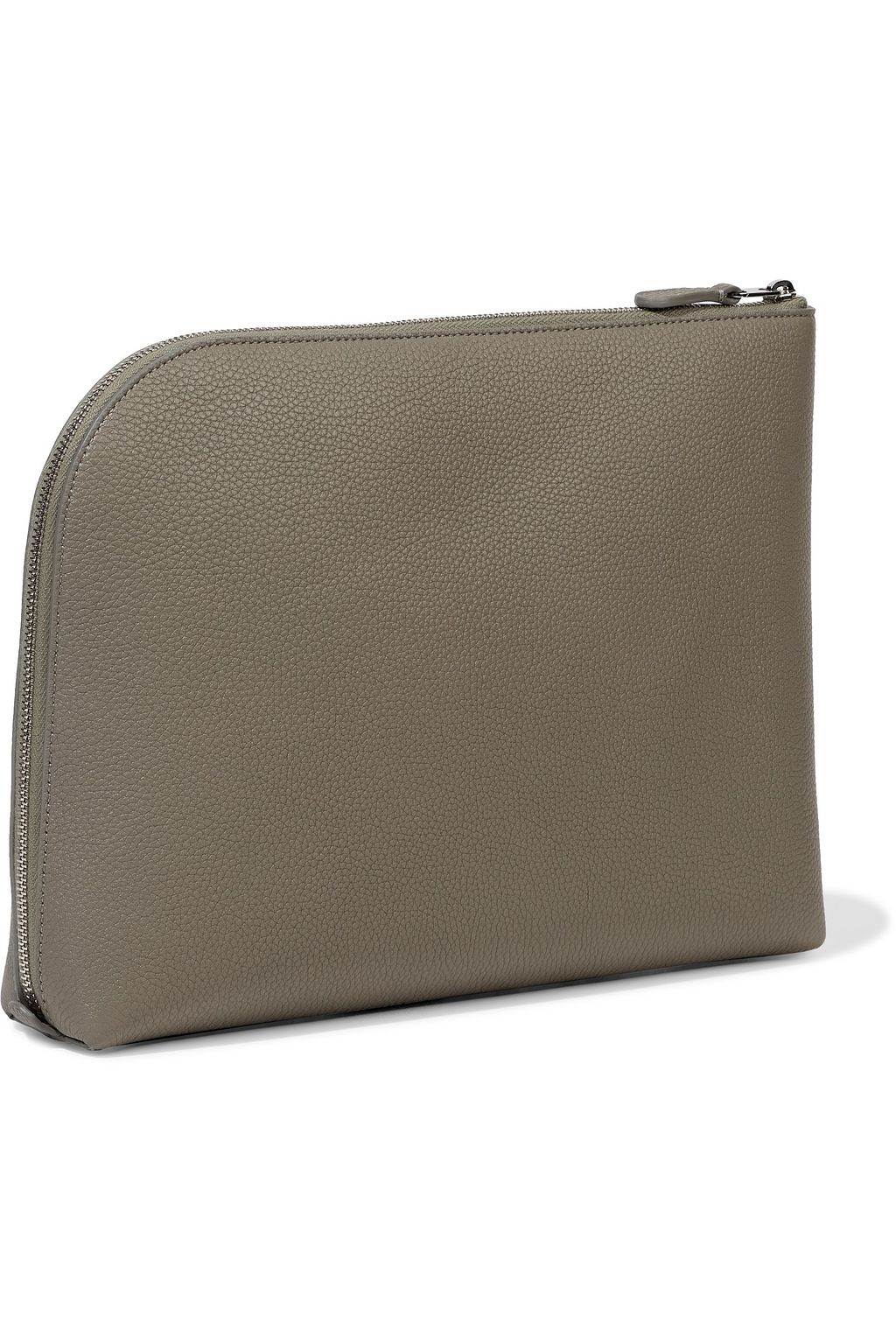 THE ROW Medium Square pebbled-leather pouch