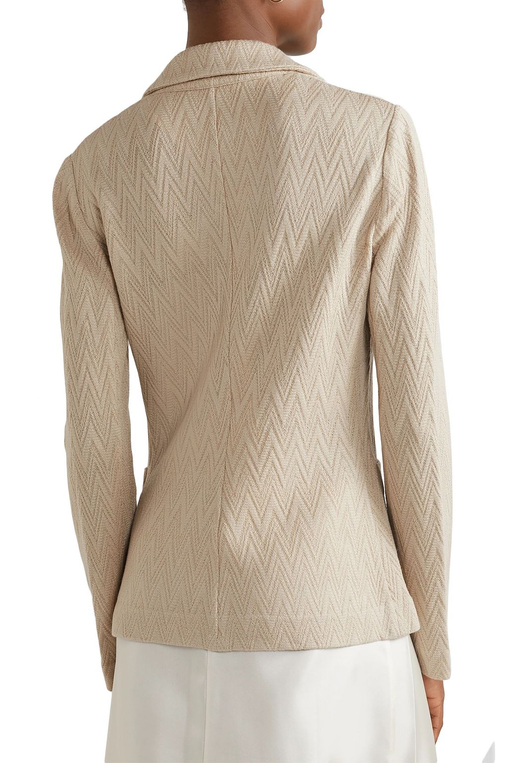 MISSONI Crochet-knit wool-blend blazer