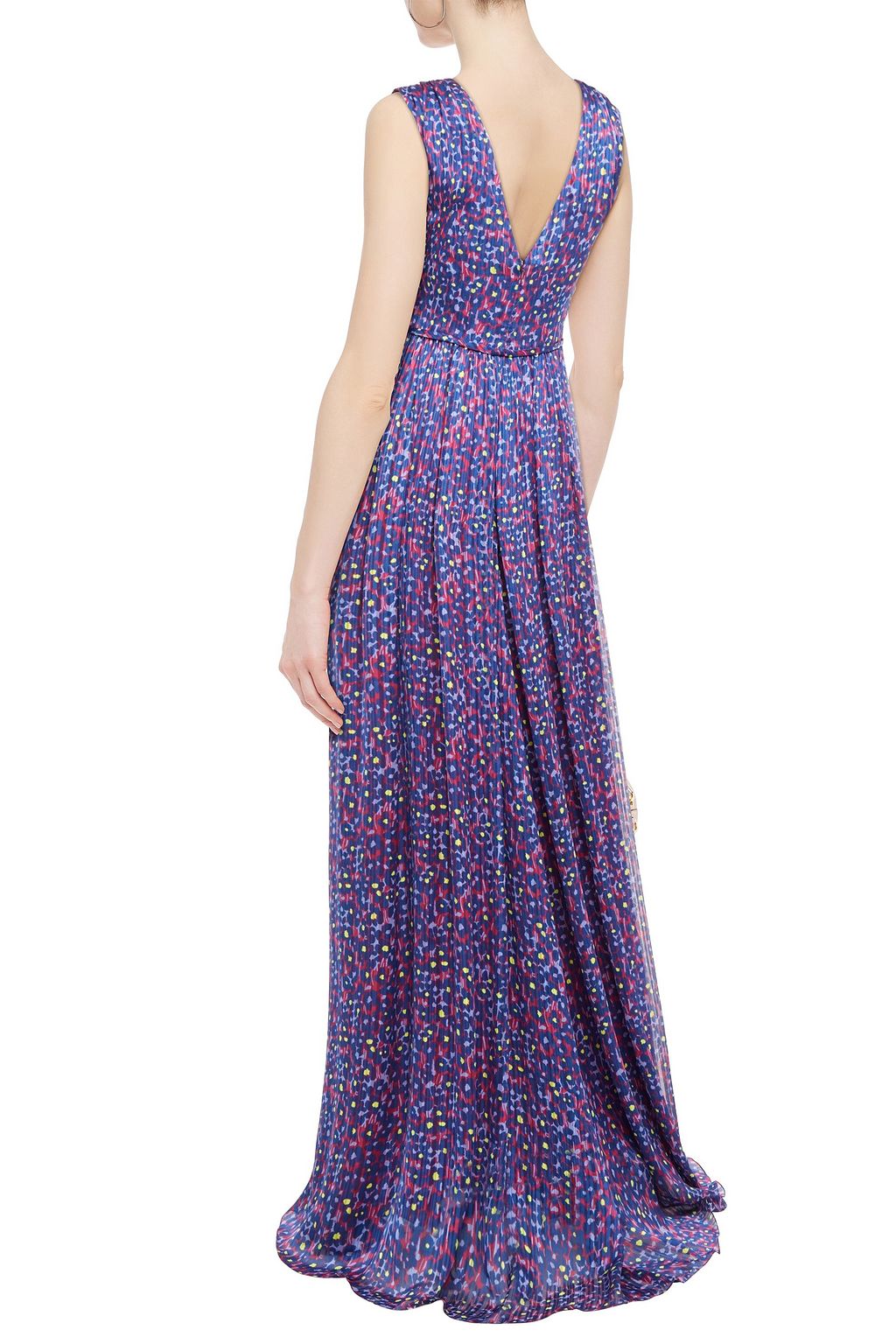 CAROLINA HERRERA Floral-print burnout crepe de chine gown