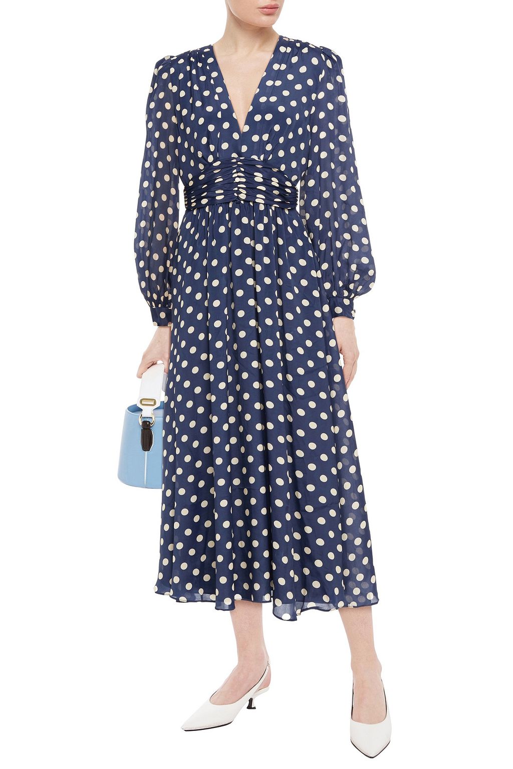 ronny kobo polka dot dress