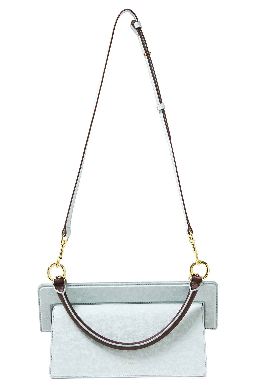 YUZEFI Ada textured-leather shoulder bag