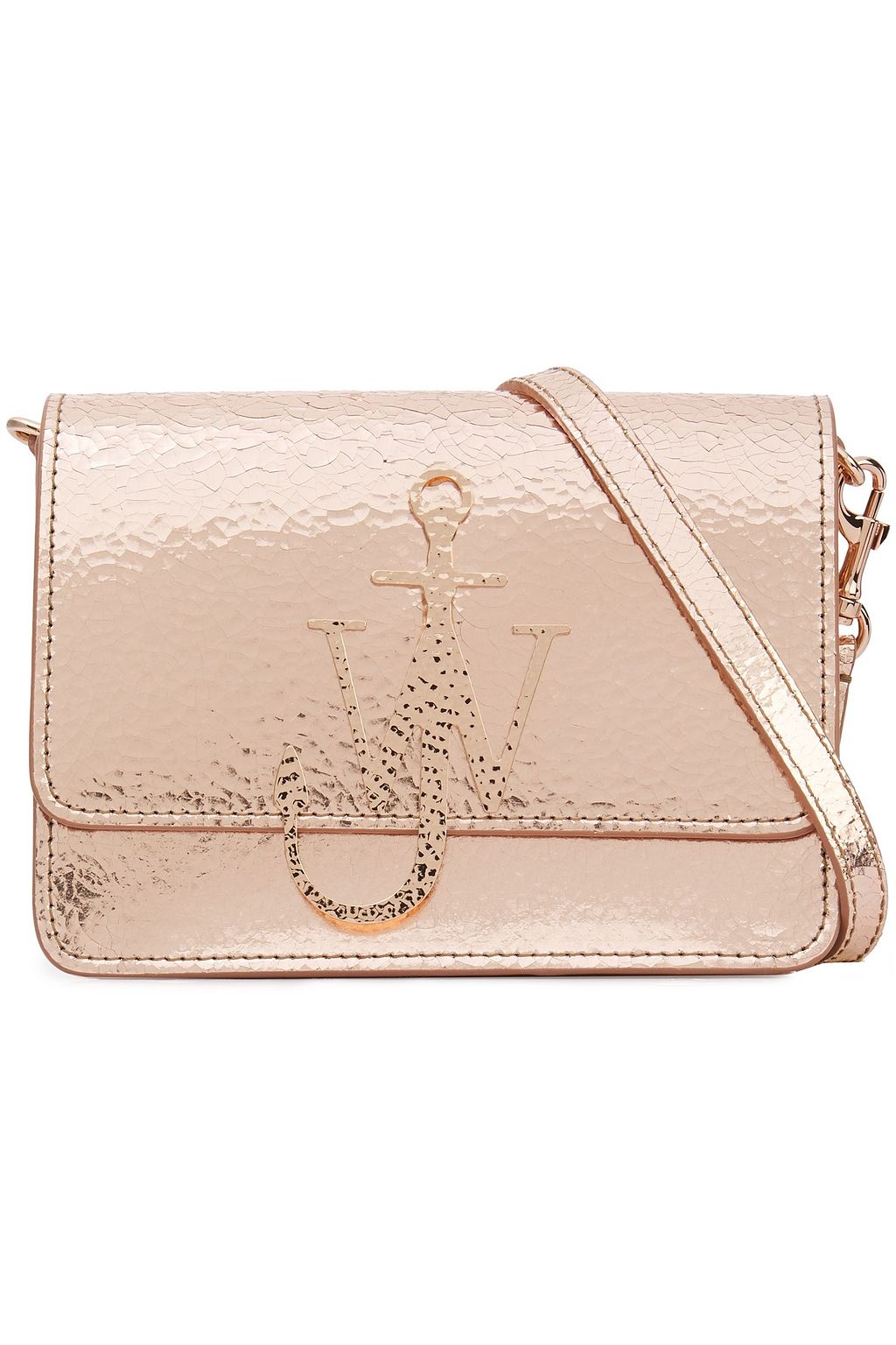 rose gold over shoulder bag
