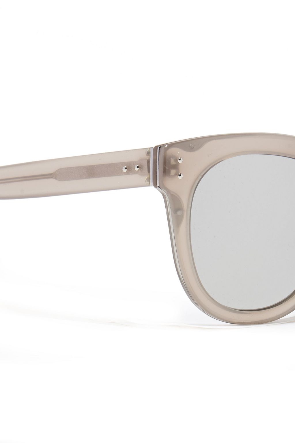 LINDA FARROW D-frame acetate mirrored sunglasses