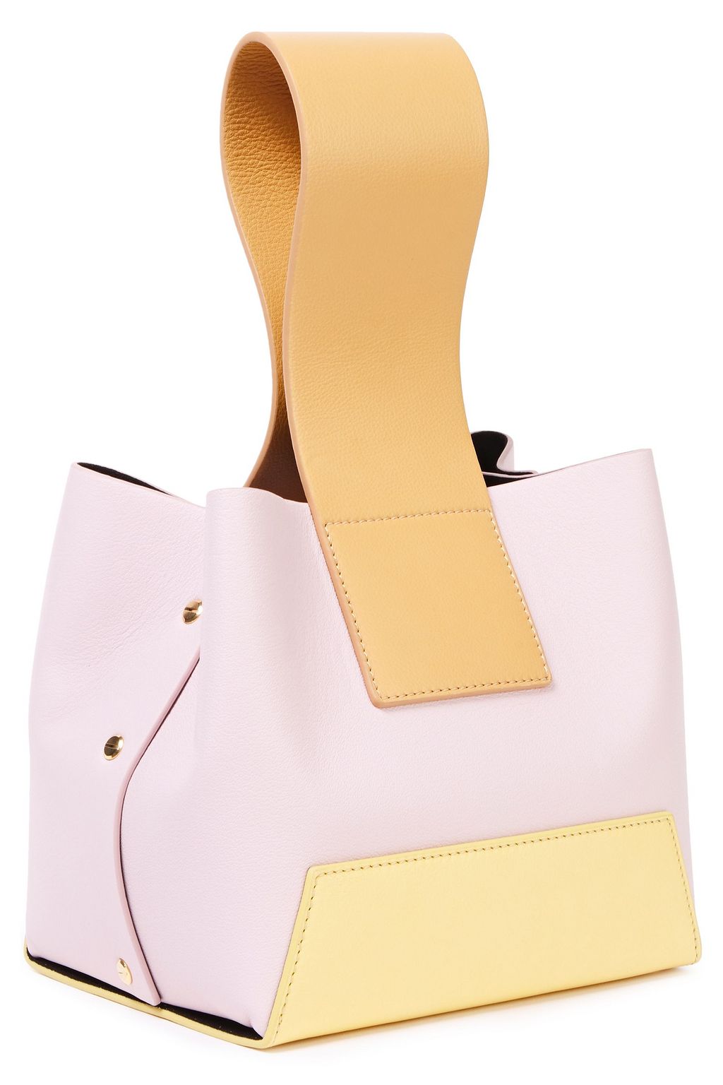 YUZEFI Tab textured-leather tote