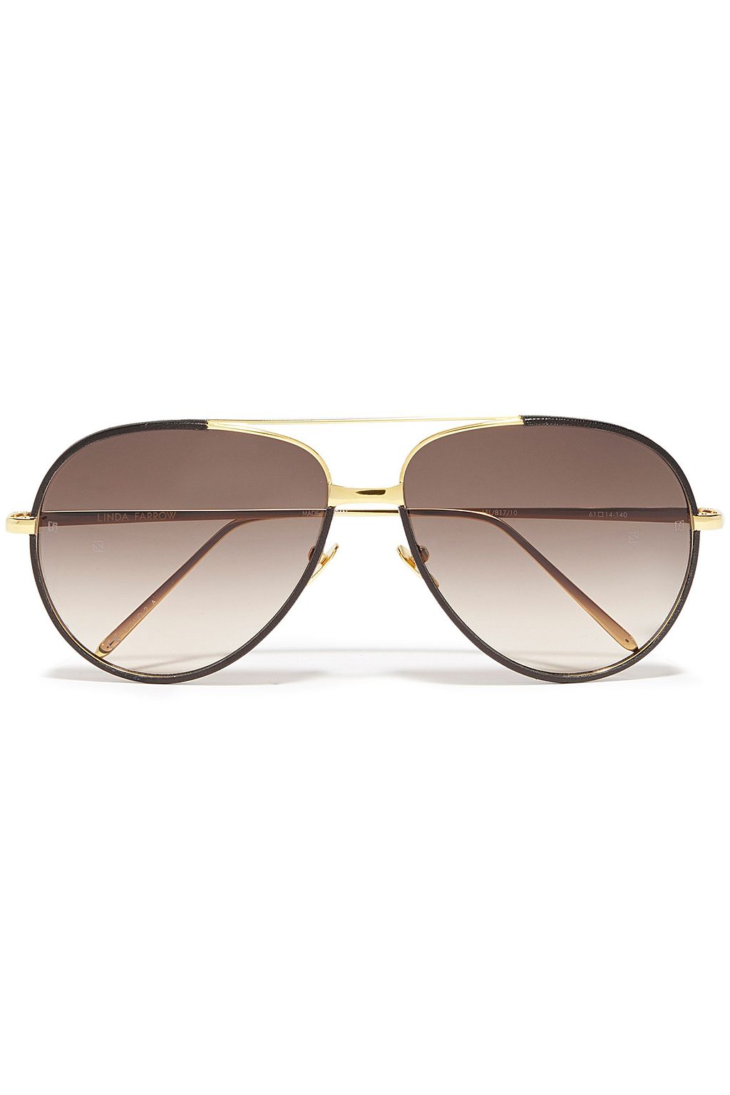 linda farrow leather sunglasses