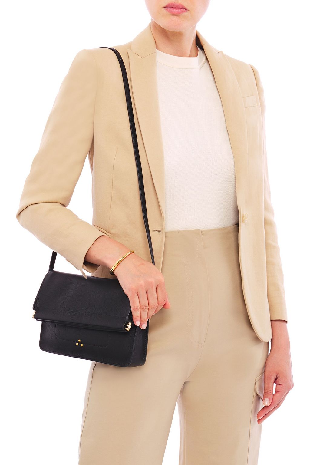 JÉRÔME DREYFUSS Yves textured-leather shoulder bag