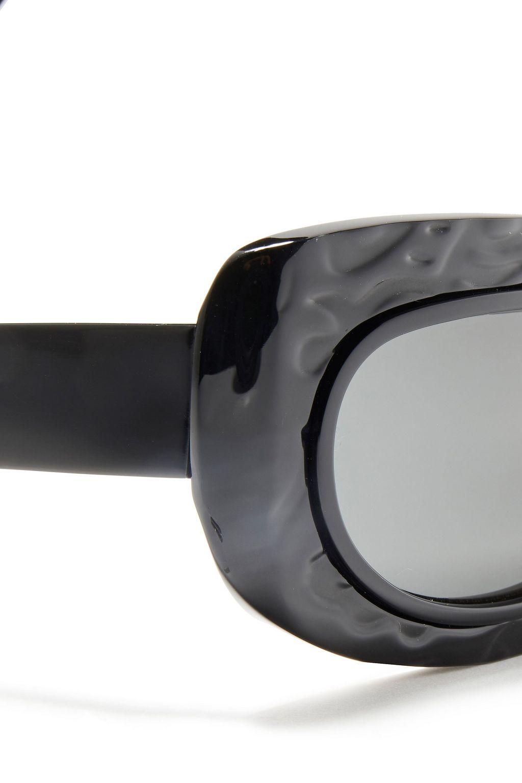 GEORGE KEBURIA Rectangle-frame textured acetate sunglasses