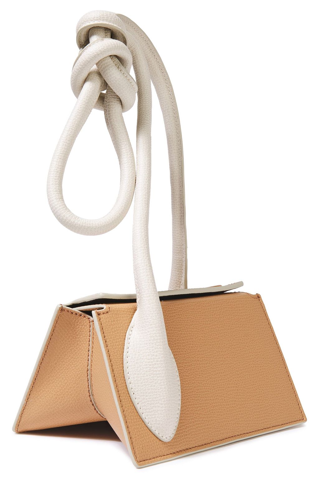 YUZEFI Tortilla knotted textured-leather shoulder bag