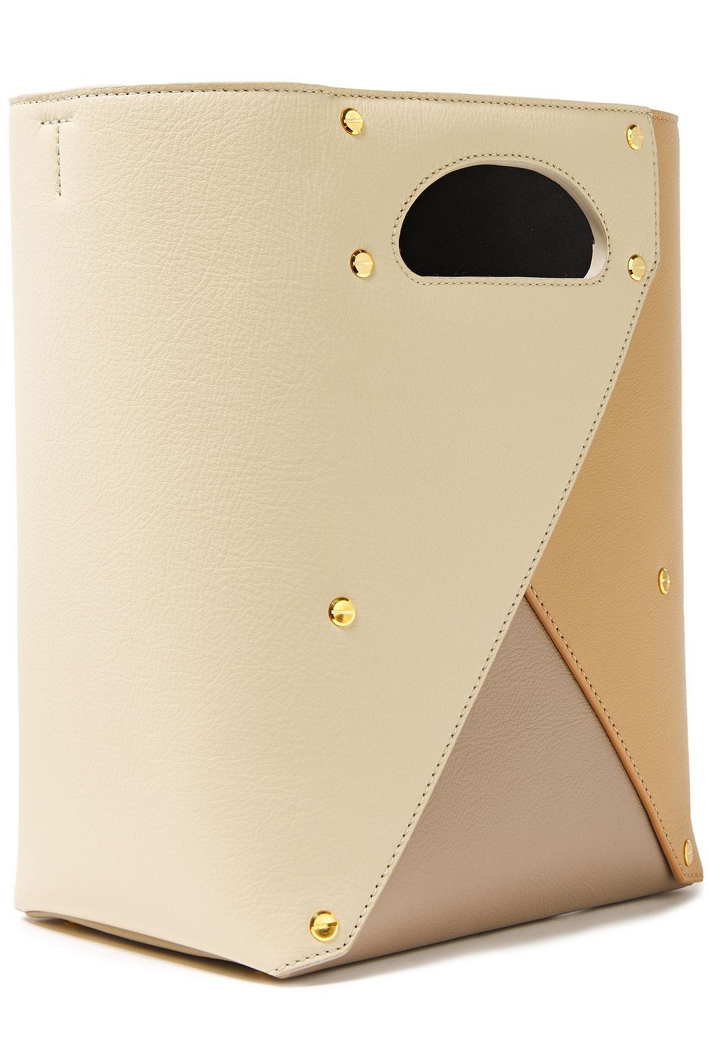 YUZEFI Pablo color-block textured-leather shoulder bag