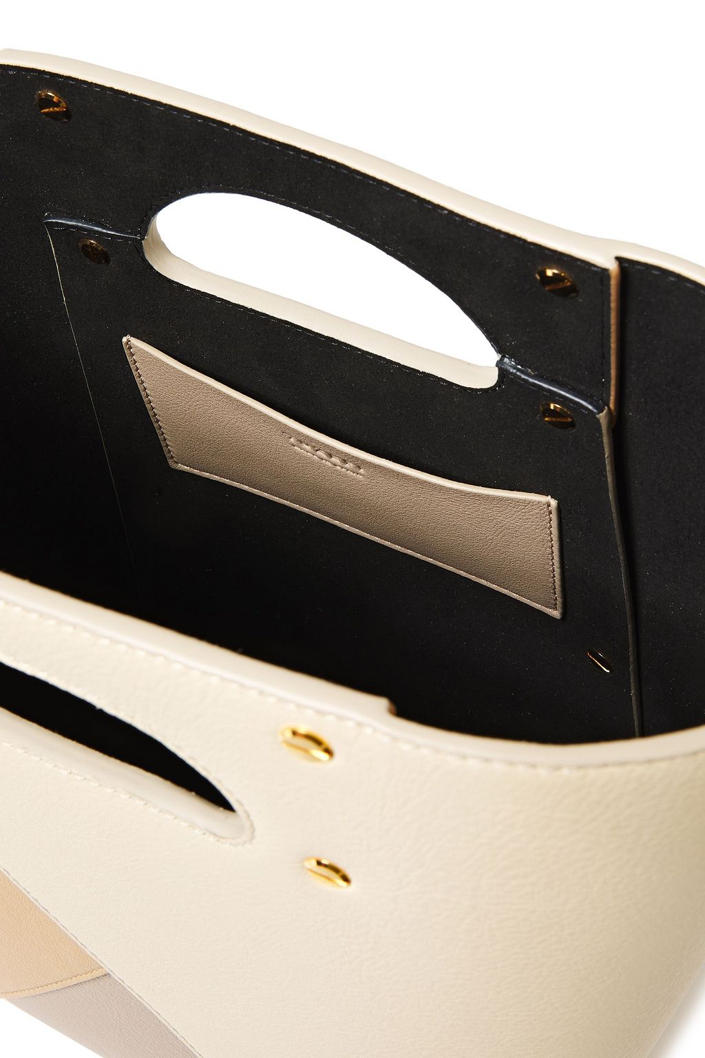 YUZEFI Pablo color-block textured-leather shoulder bag