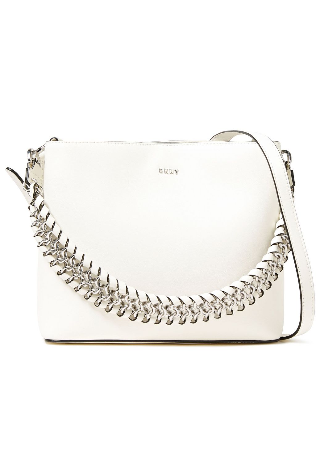 dkny white luggage