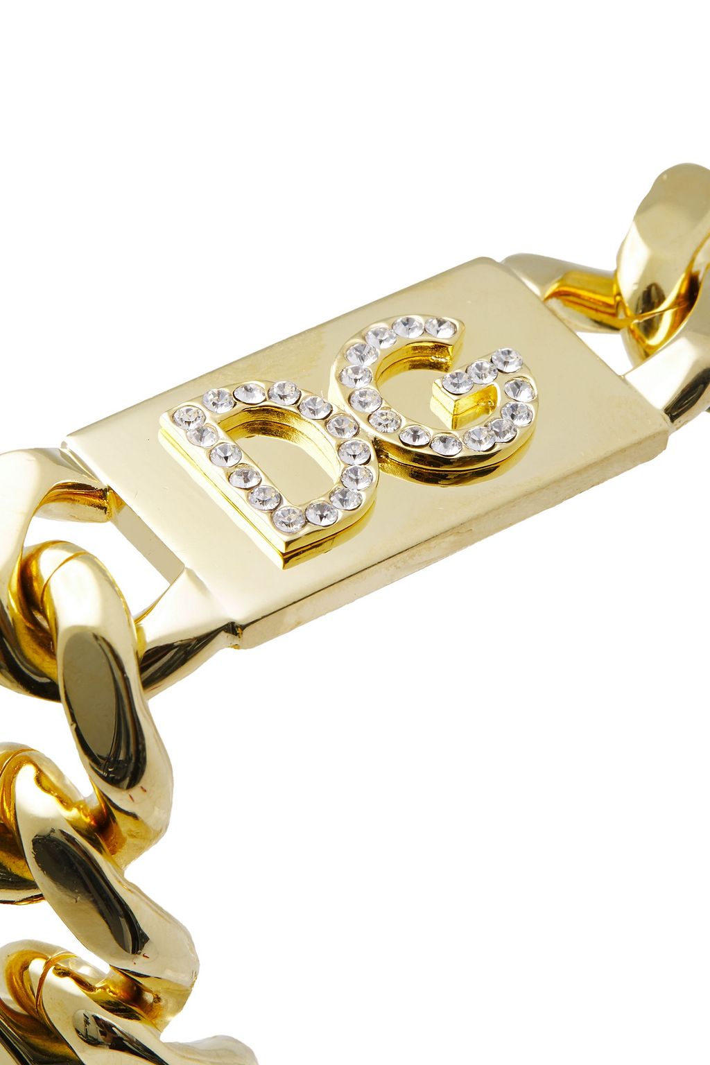 DOLCE&GABBANA Gold-tone crystal necklace