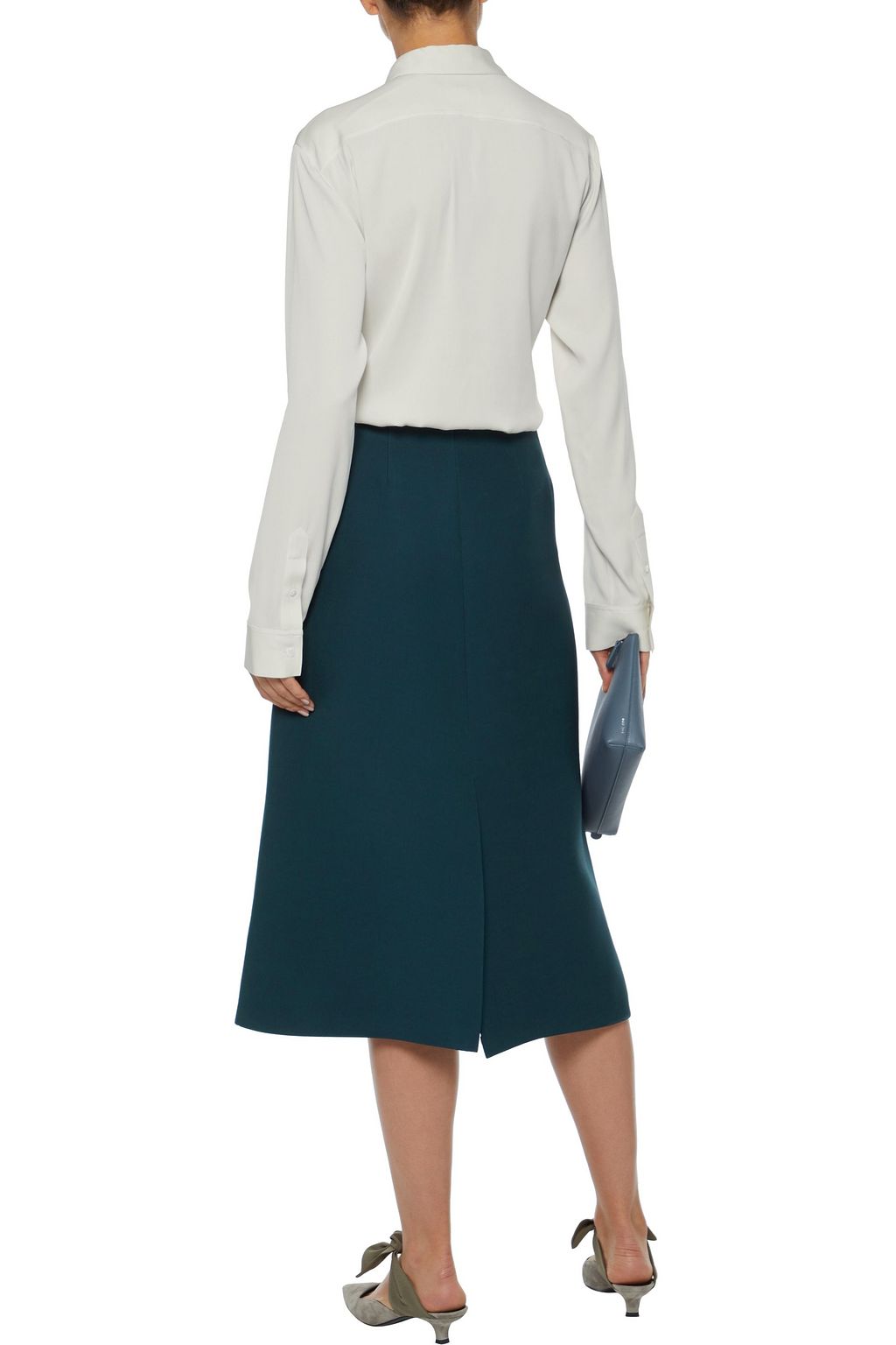 THE ROW Petah stretch-silk shirt