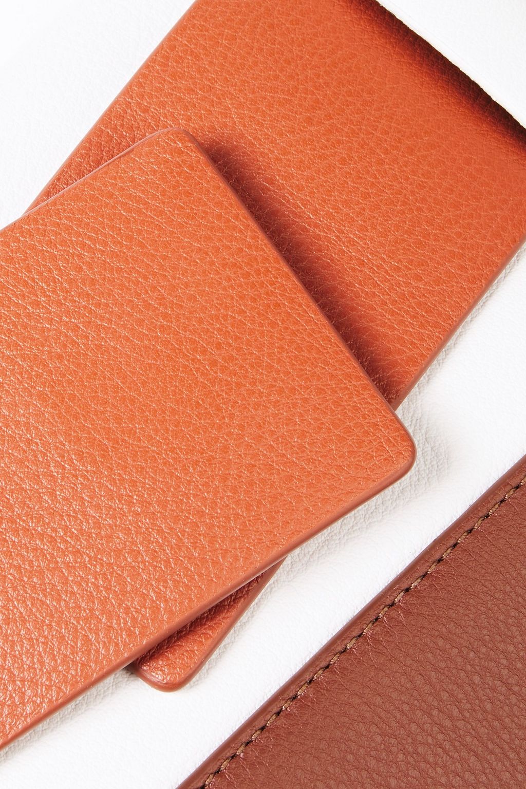 YUZEFI Dinky textured-leather shoulder bag