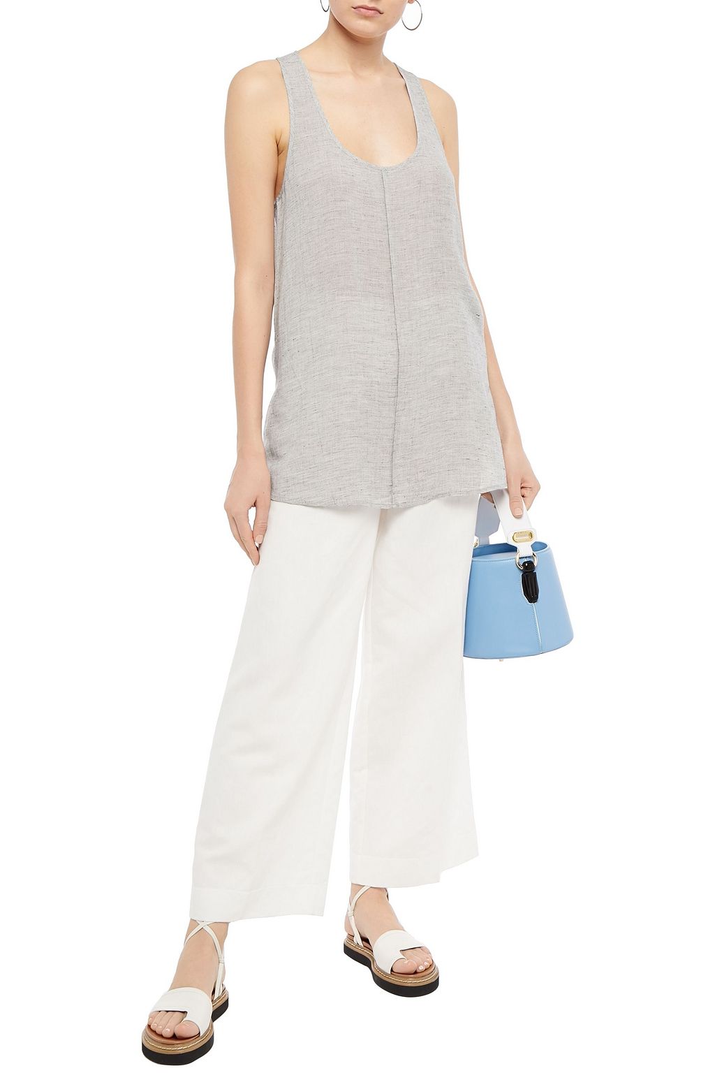 J BRAND Indy gauze tank