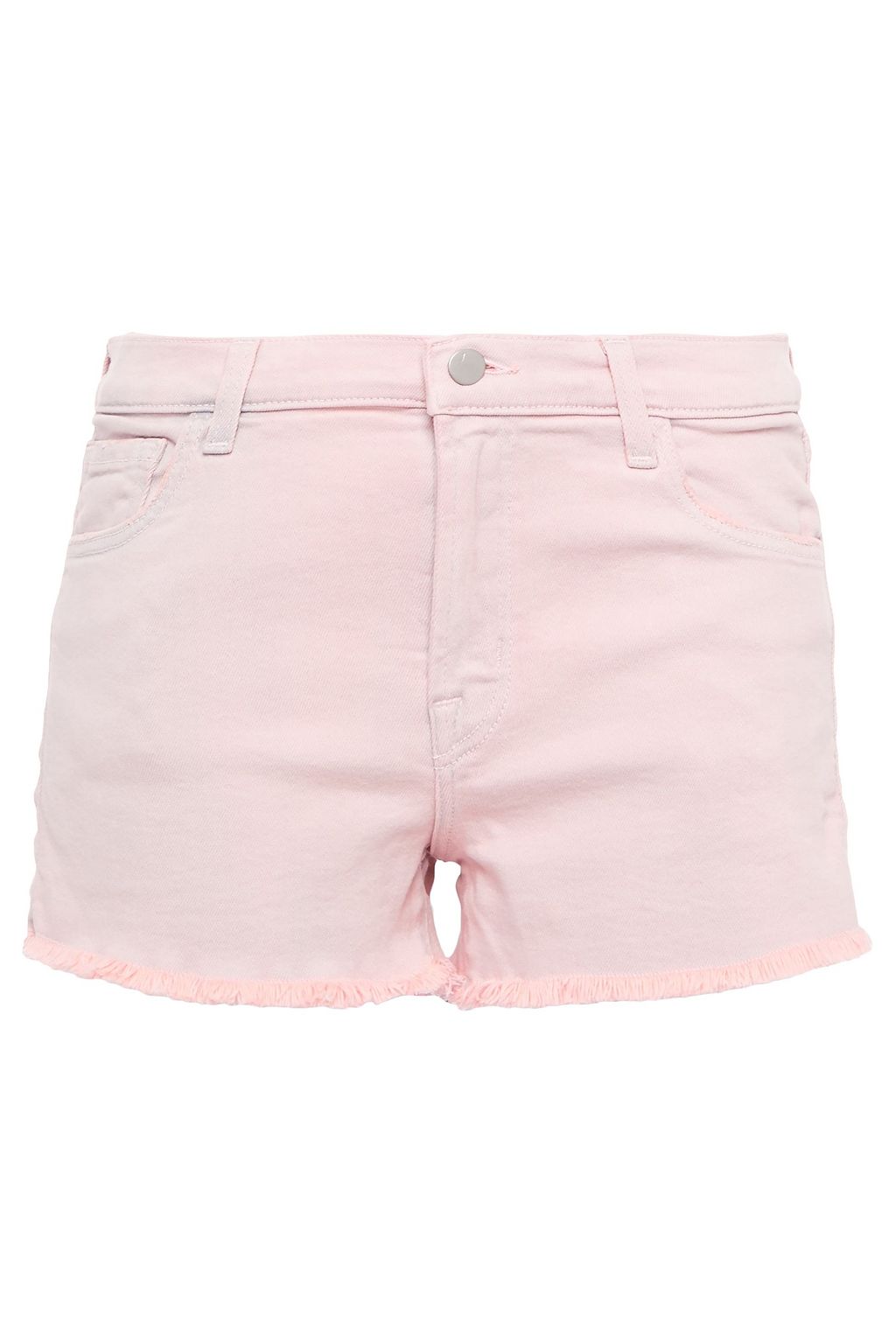baby pink denim shorts