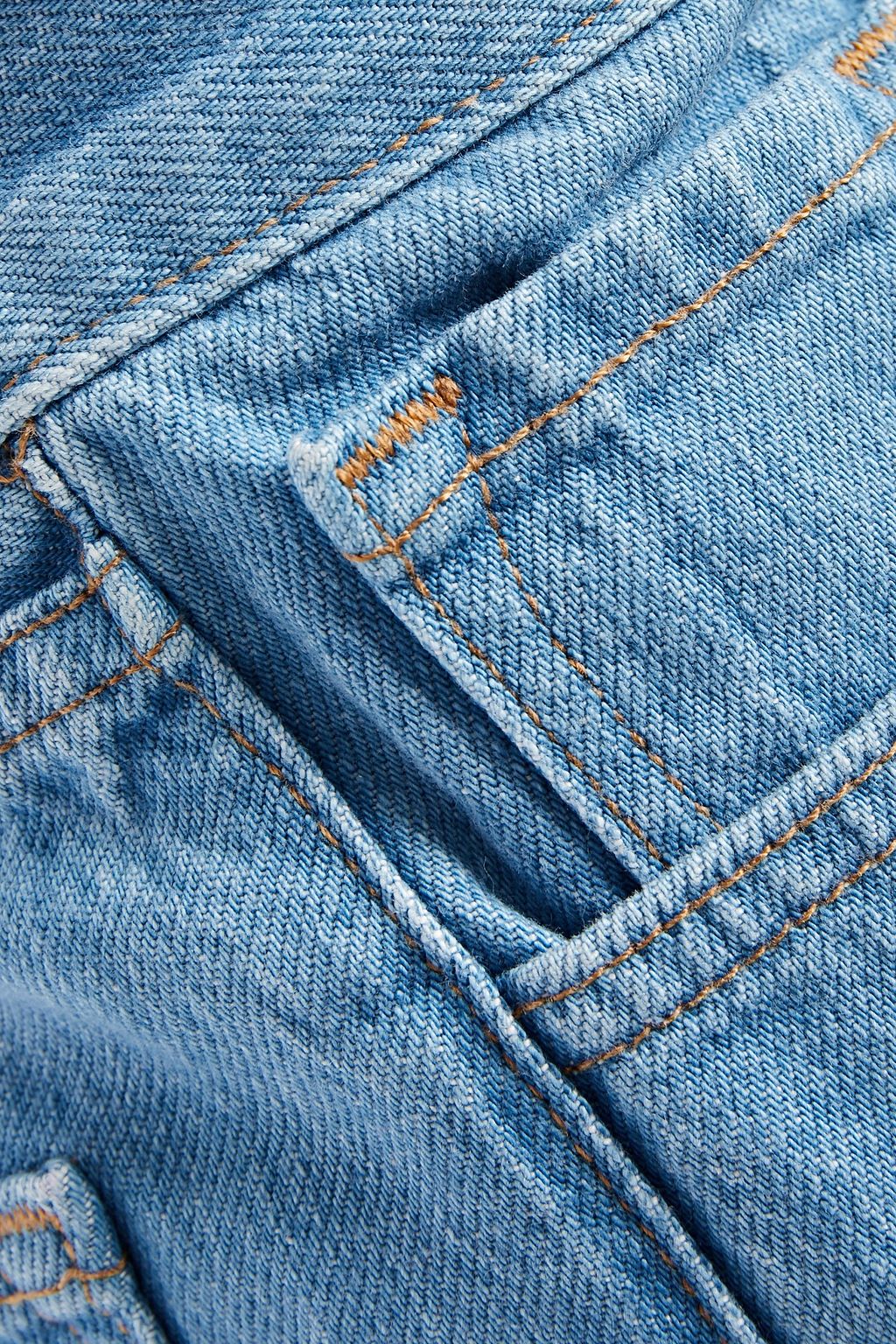 J BRAND Bonny frayed denim mini skirt