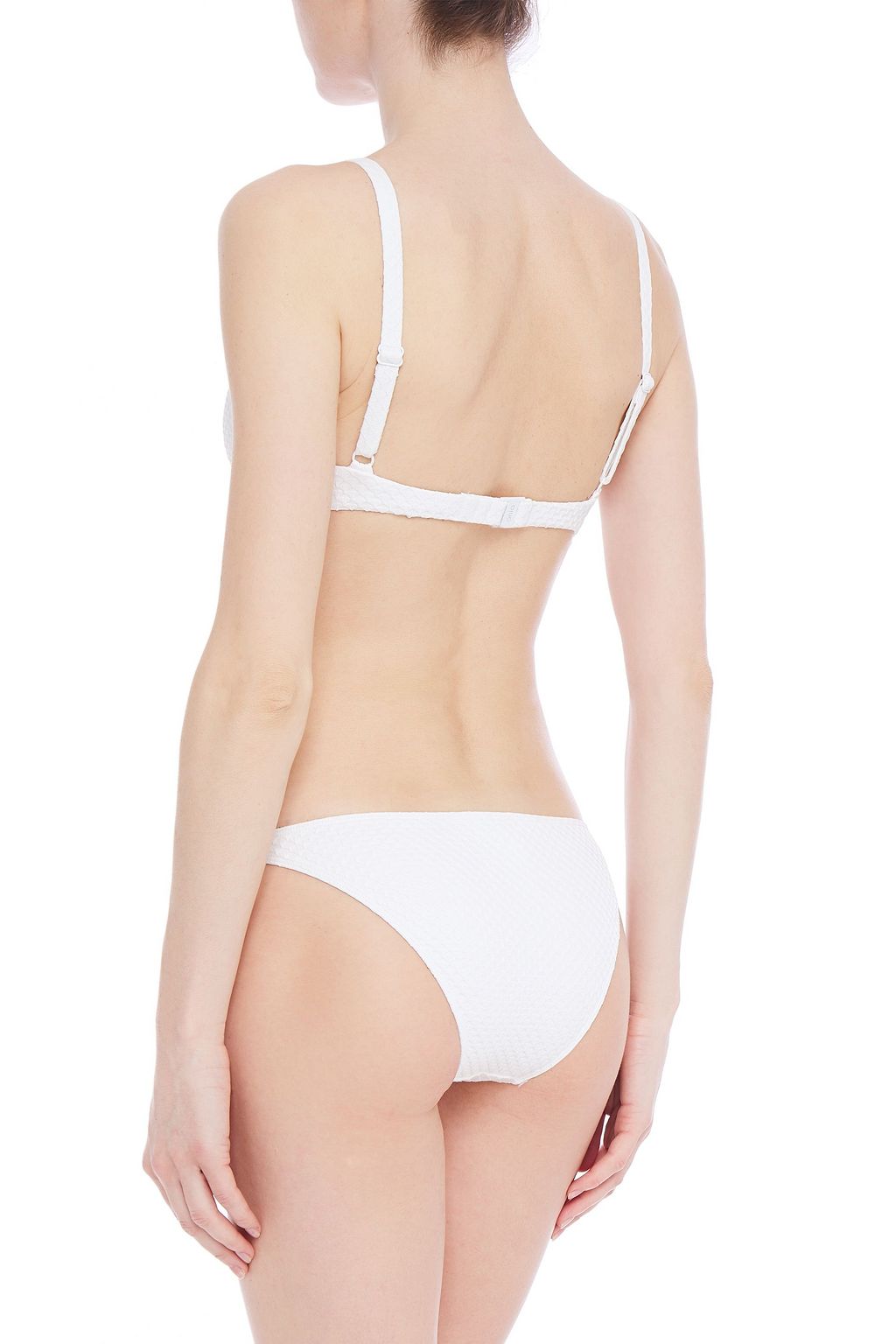 ONIA Ashley textured low-rise bikini briefs