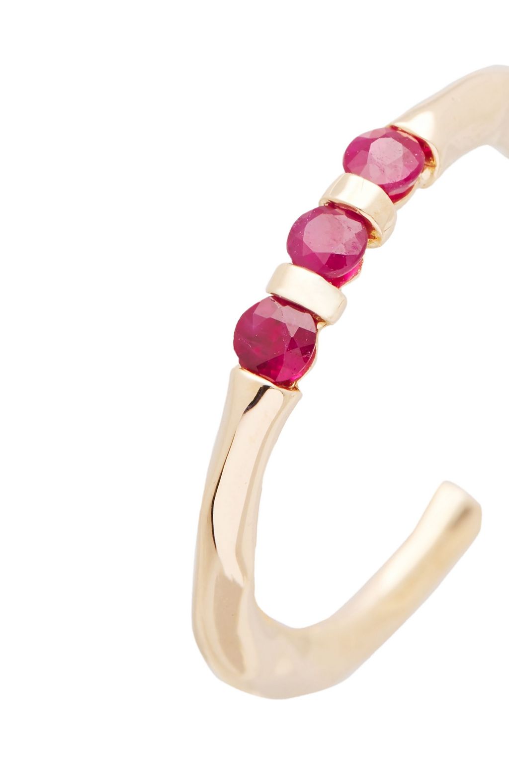 PAMELA LOVE Ohrringe aus 18 KT. Roségold mit Rubinen