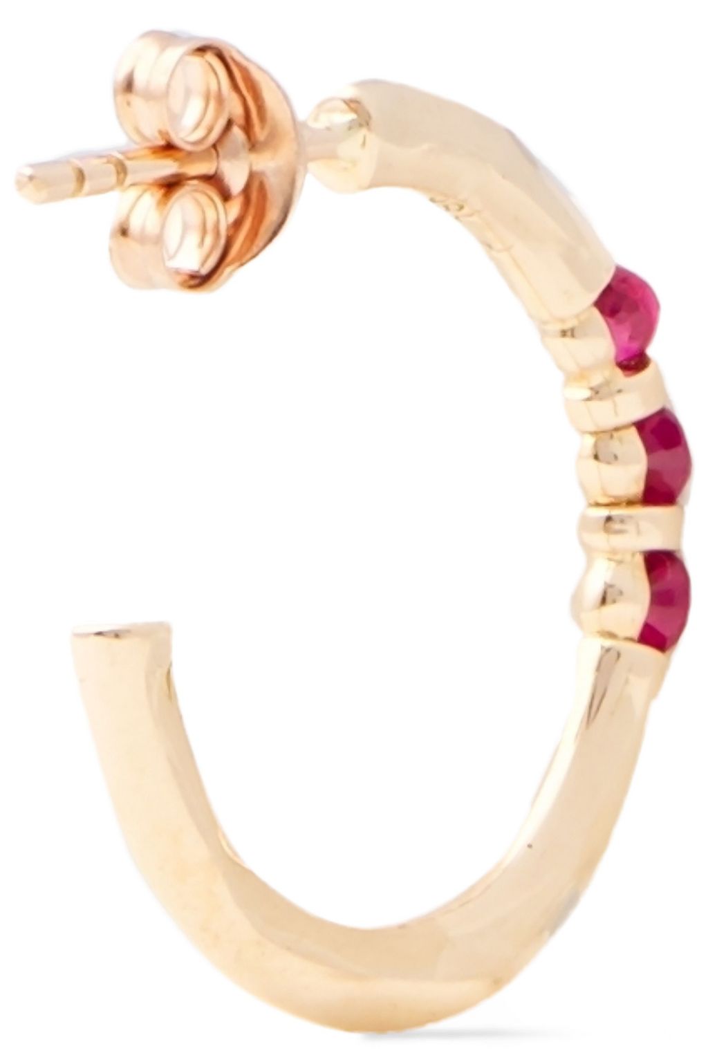 PAMELA LOVE Ohrringe aus 18 KT. Roségold mit Rubinen