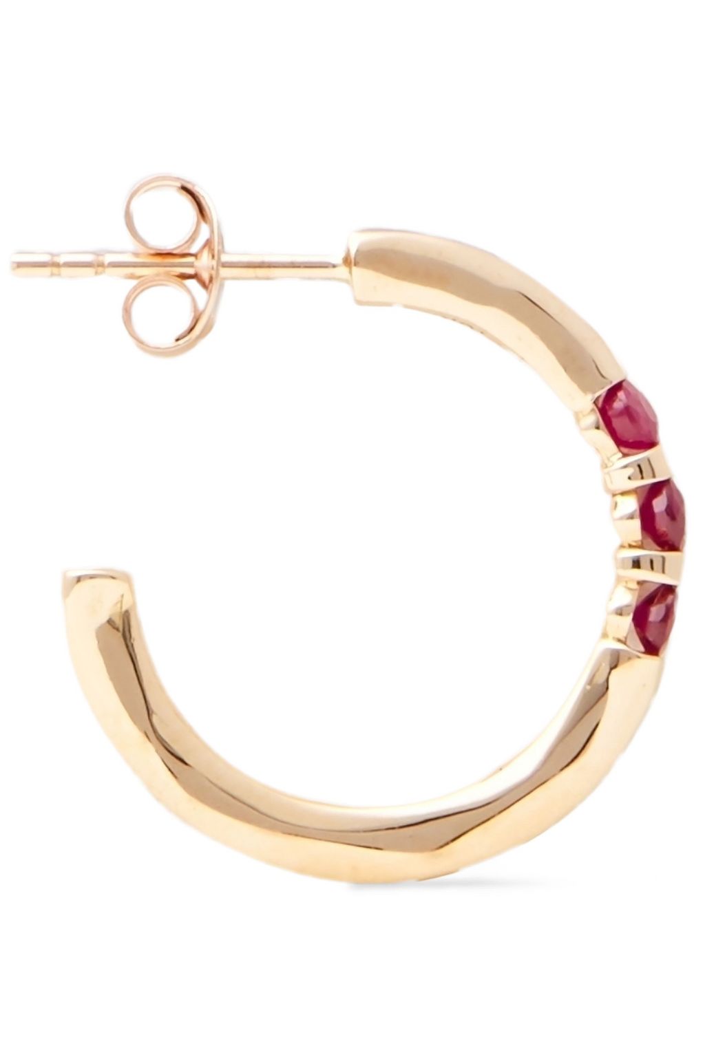 PAMELA LOVE Ohrringe aus 18 KT. Roségold mit Rubinen