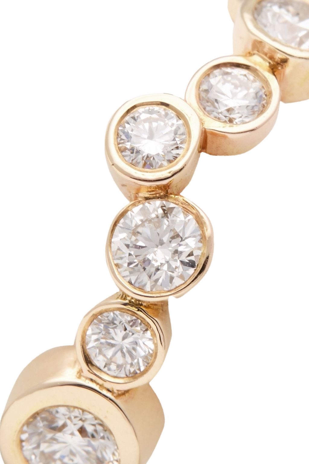 PAMELA LOVE 18-karat gold diamond earrings